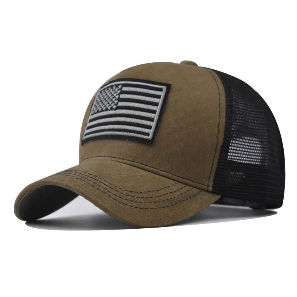 USA flag tactical baseball cap — view 2