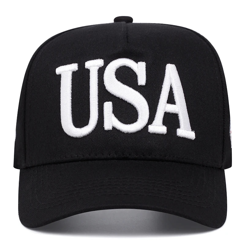 USA embroidered baseball cap — view 3