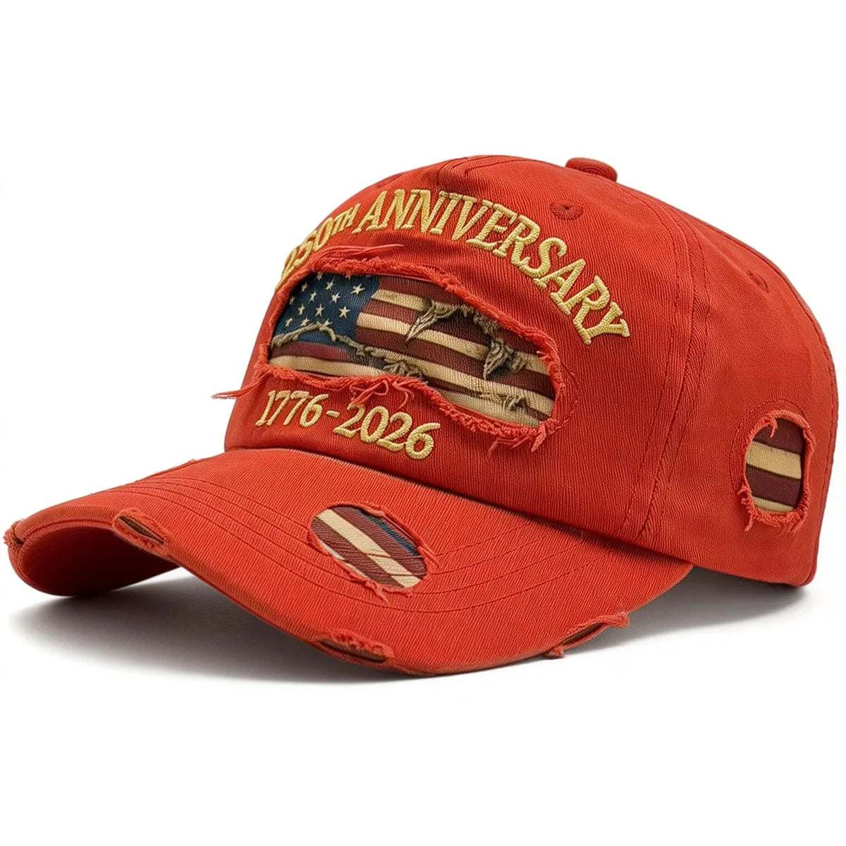250th Anniversary Distressed Vintage Patriotic Cap