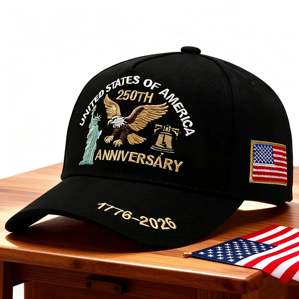Eagle & Liberty Bell Embroidered Snapback Hat