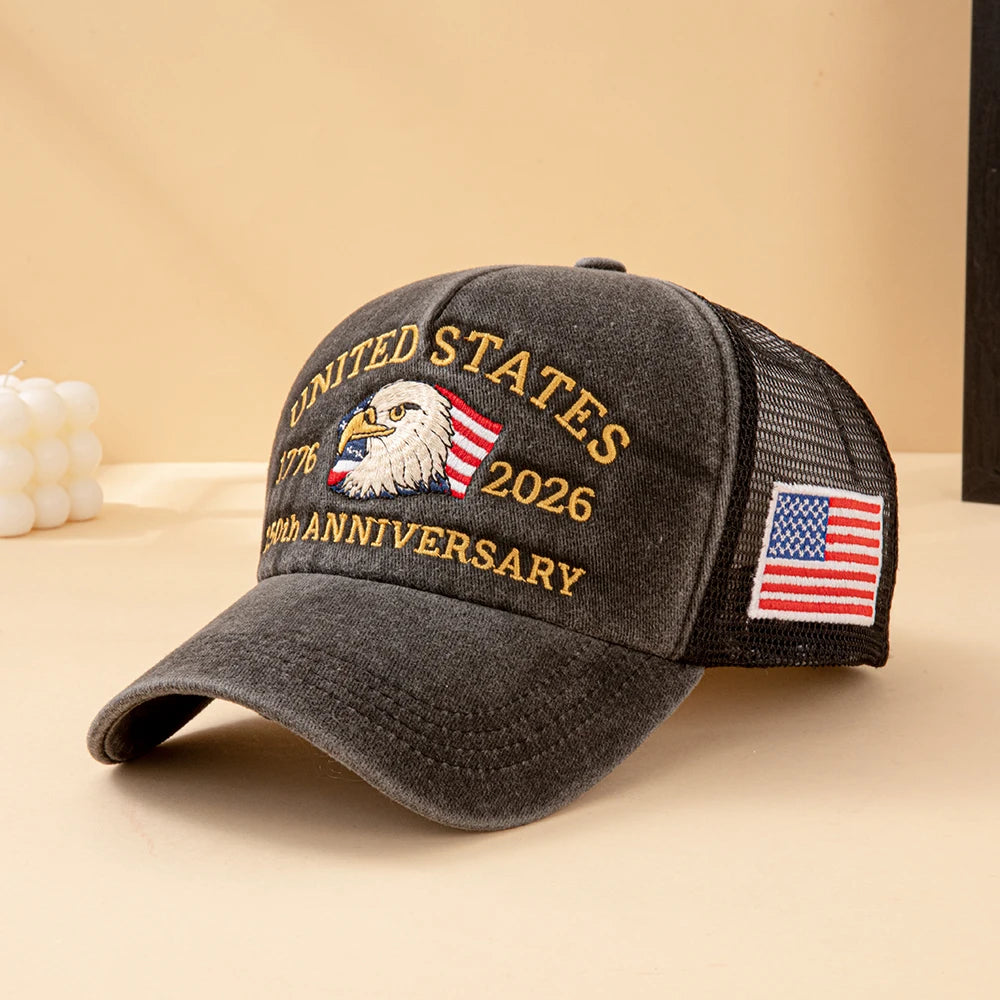 Bald Eagle 250th Anniversary Mesh Trucker Hat