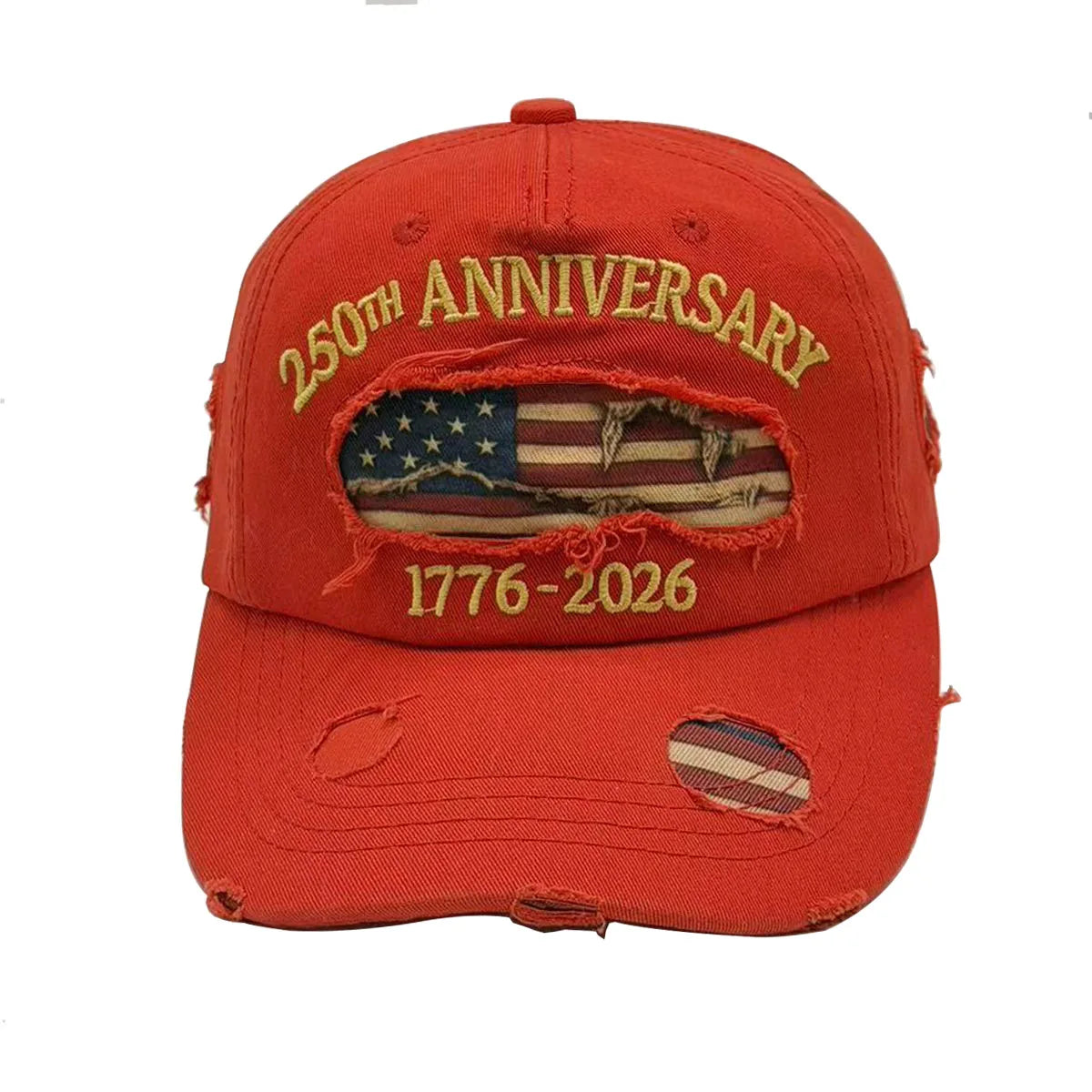 250th Anniversary Distressed Vintage Patriotic Cap