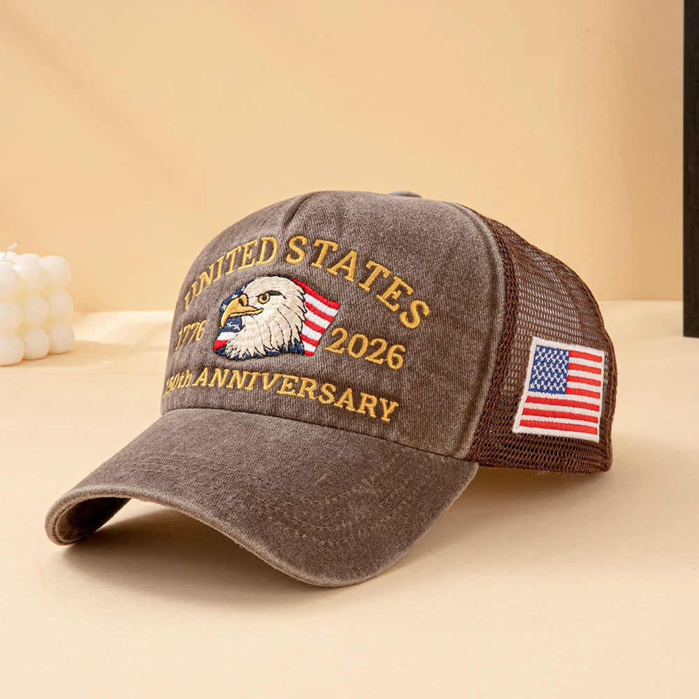 Bald Eagle 250th Anniversary Mesh Trucker Hat