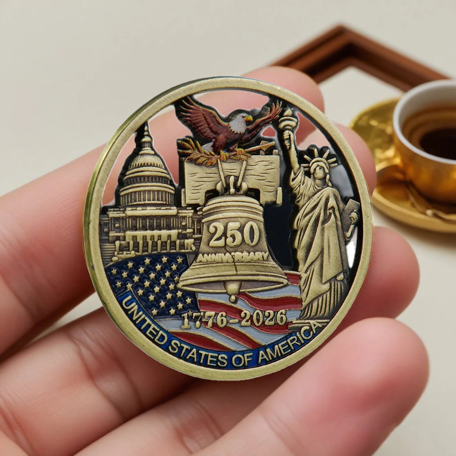250th Anniversary Plated Collectible Coin