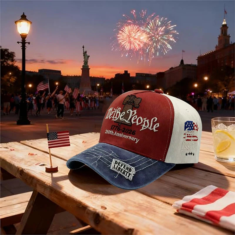 250th Anniversary Full Embroidered Baseball Cap