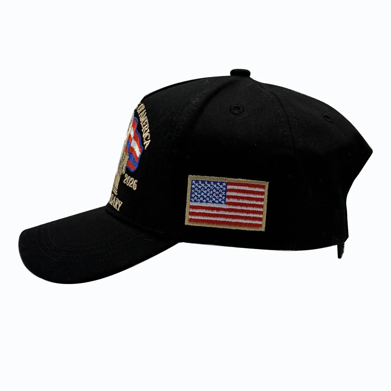 250th Anniversary Patriotic Embroidered Hat (Black)