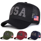 USA embroidered mesh cap