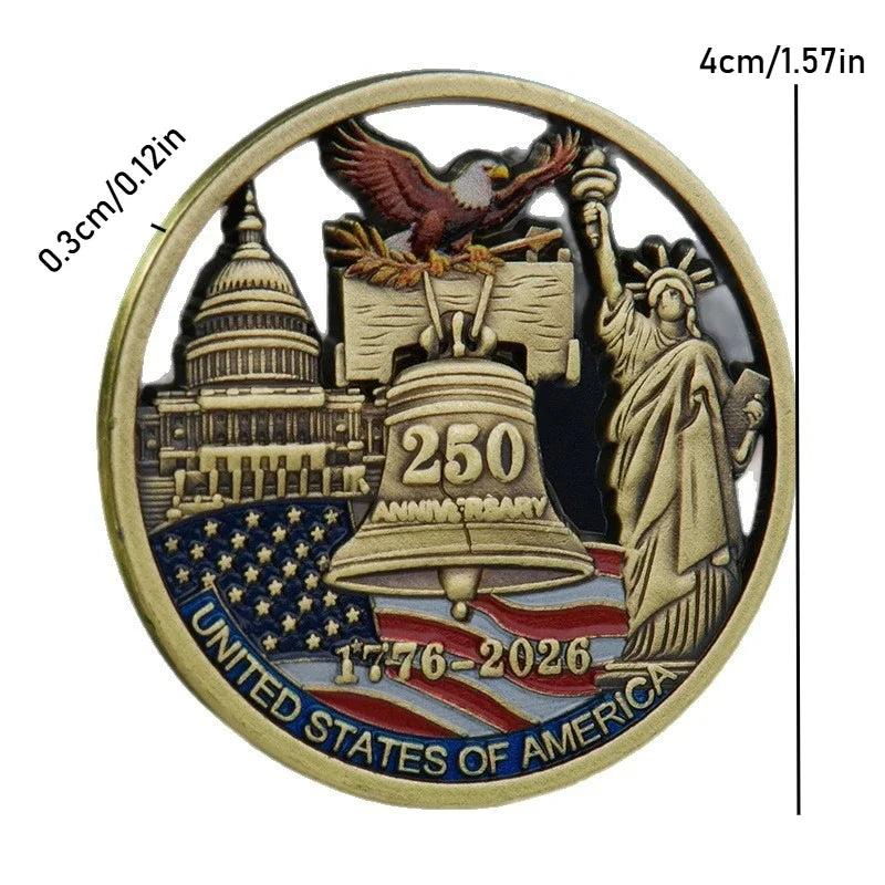 250th Anniversary Plated Collectible Coin