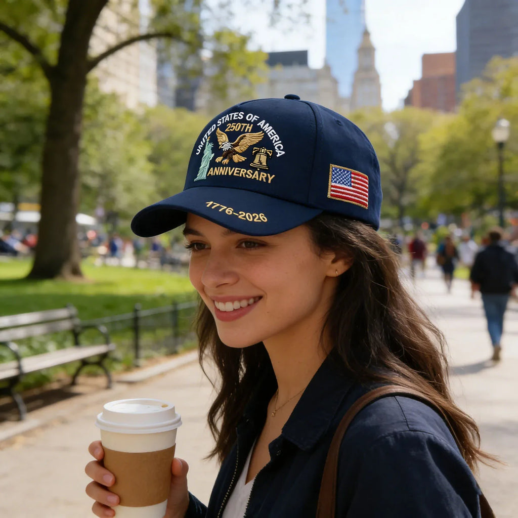 Eagle & Liberty Bell Embroidered Snapback Hat