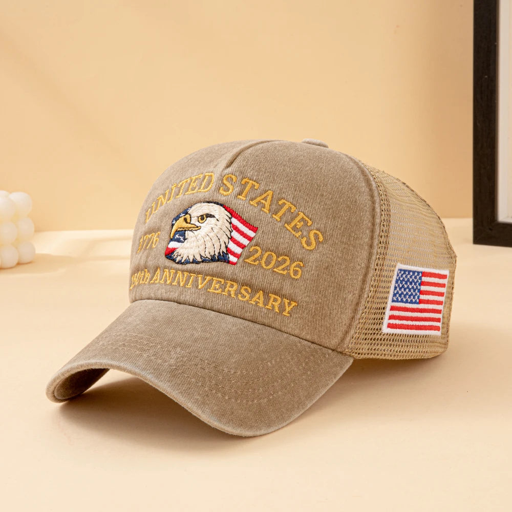 Bald Eagle 250th Anniversary Mesh Trucker Hat