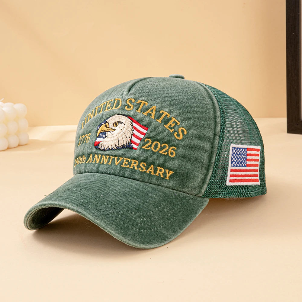 Bald Eagle 250th Anniversary Mesh Trucker Hat