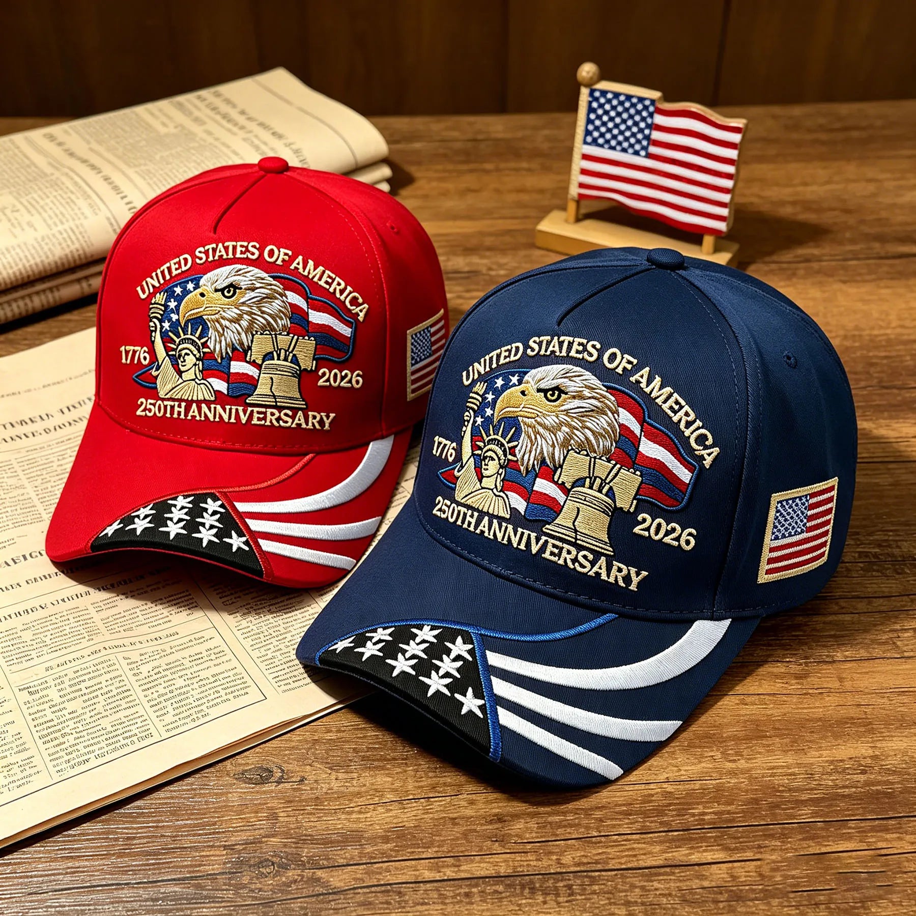 250th Anniversary Embroidered Patriotic Hat