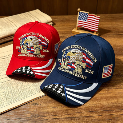 250th Anniversary Embroidered Patriotic Hat