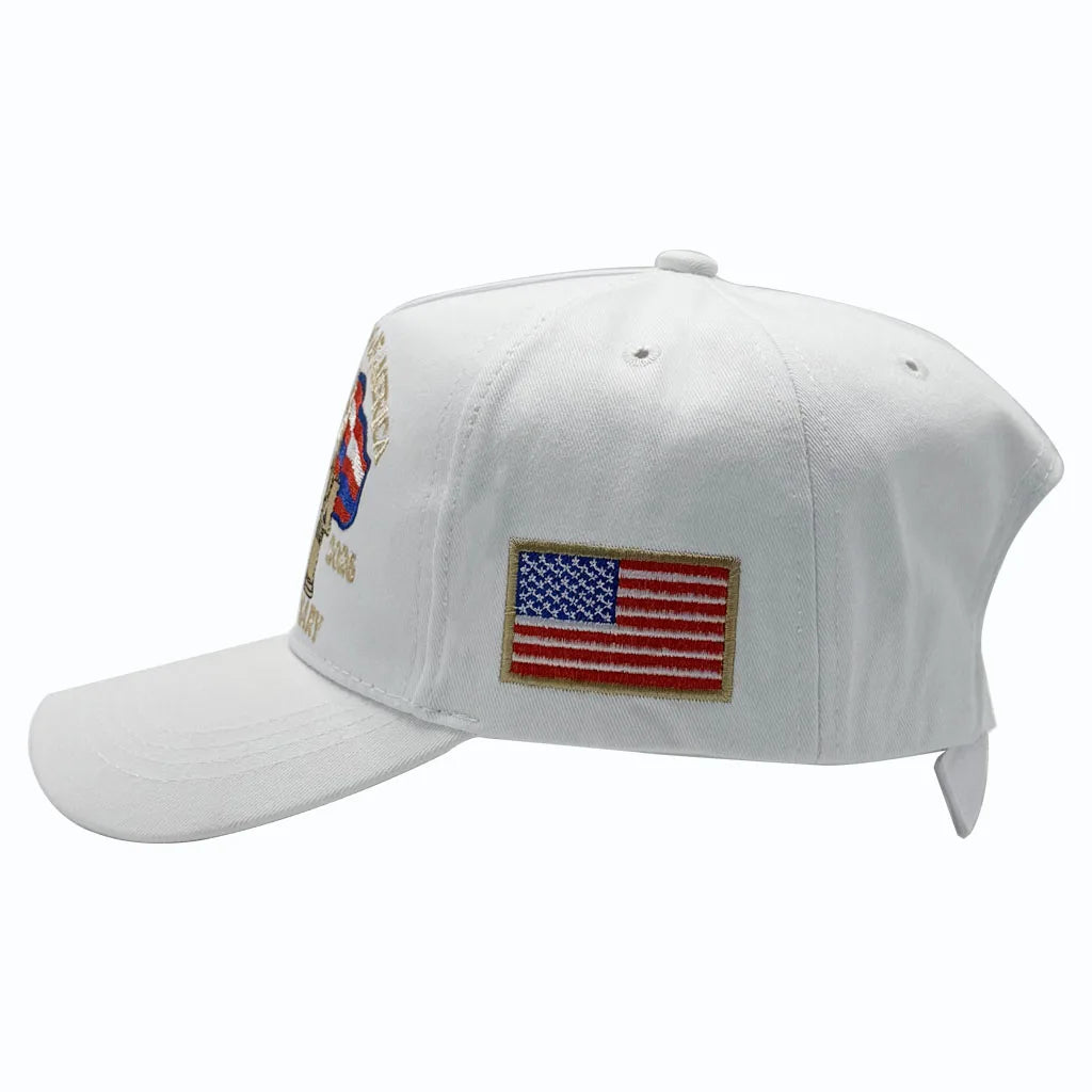 250th Anniversary Patriotic Embroidered Hat (White)