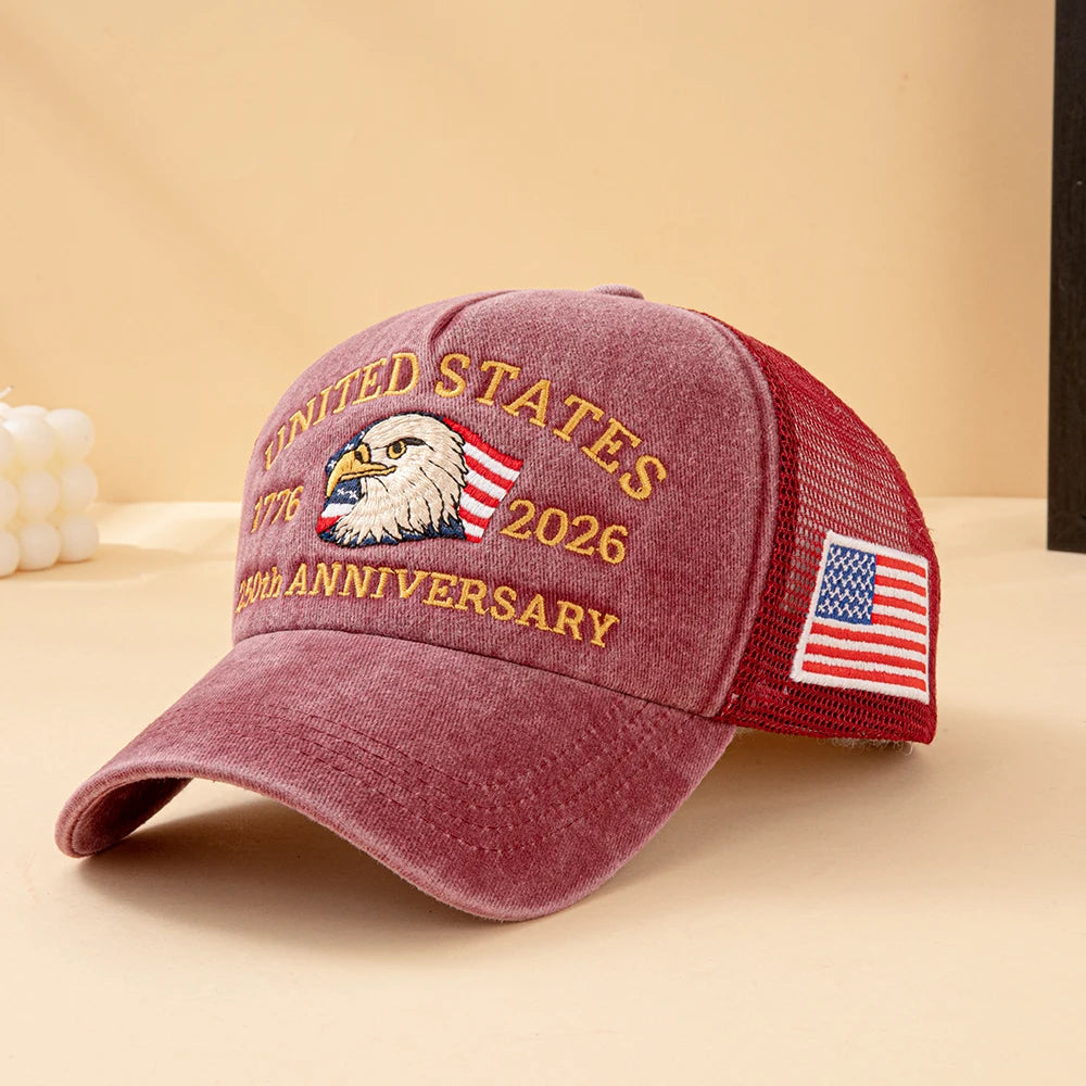 Bald Eagle 250th Anniversary Mesh Trucker Hat