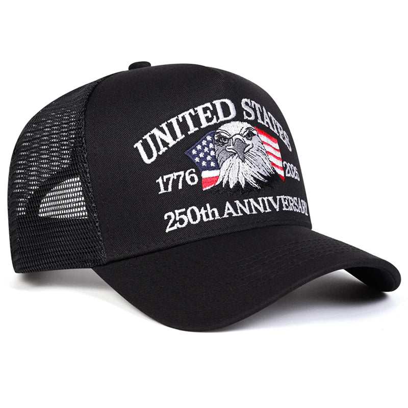 American Flag Embroidered Baseball Cap