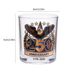 250th Patriotic Eagle Collectible Shot Glass - Assorted