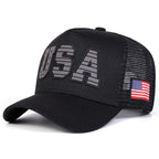 USA embroidered mesh cap — view 2