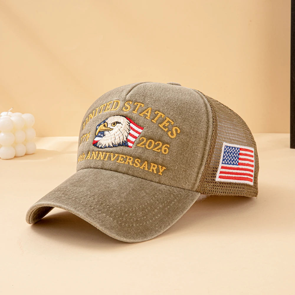 Bald Eagle 250th Anniversary Mesh Trucker Hat