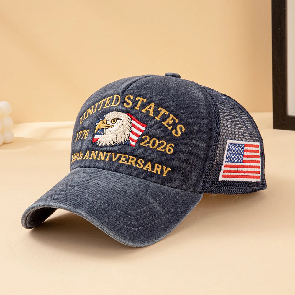 Bald Eagle 250th Anniversary Mesh Trucker Hat
