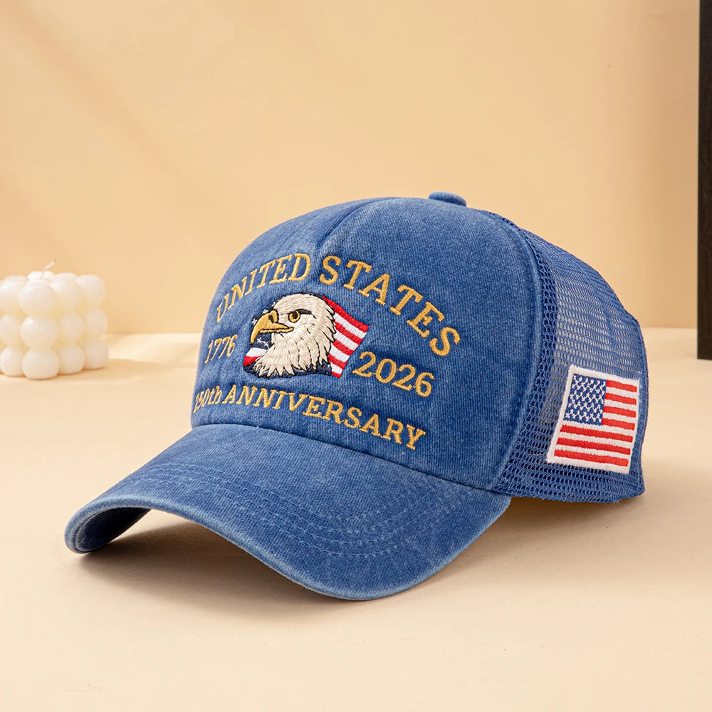 Bald Eagle 250th Anniversary Mesh Trucker Hat