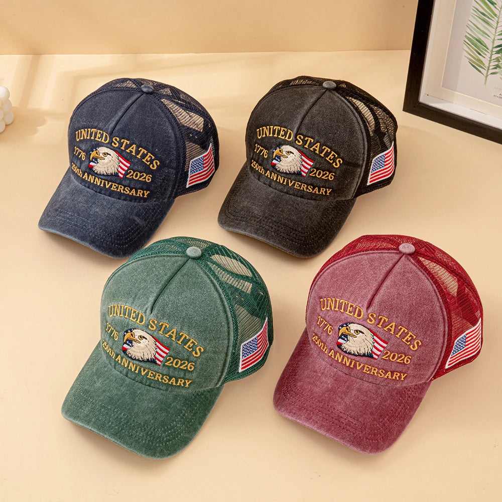 Bald Eagle 250th Anniversary Mesh Trucker Hat