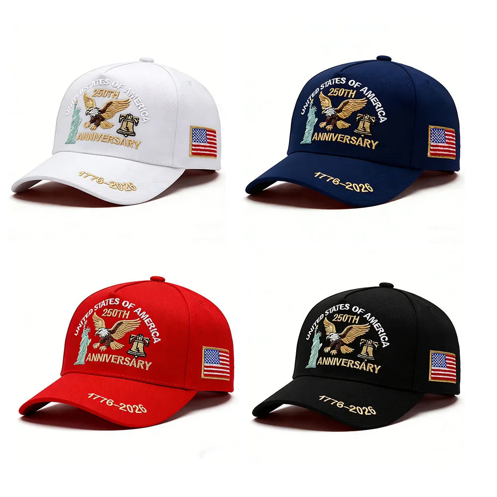 Eagle & Liberty Bell Embroidered Snapback Hat