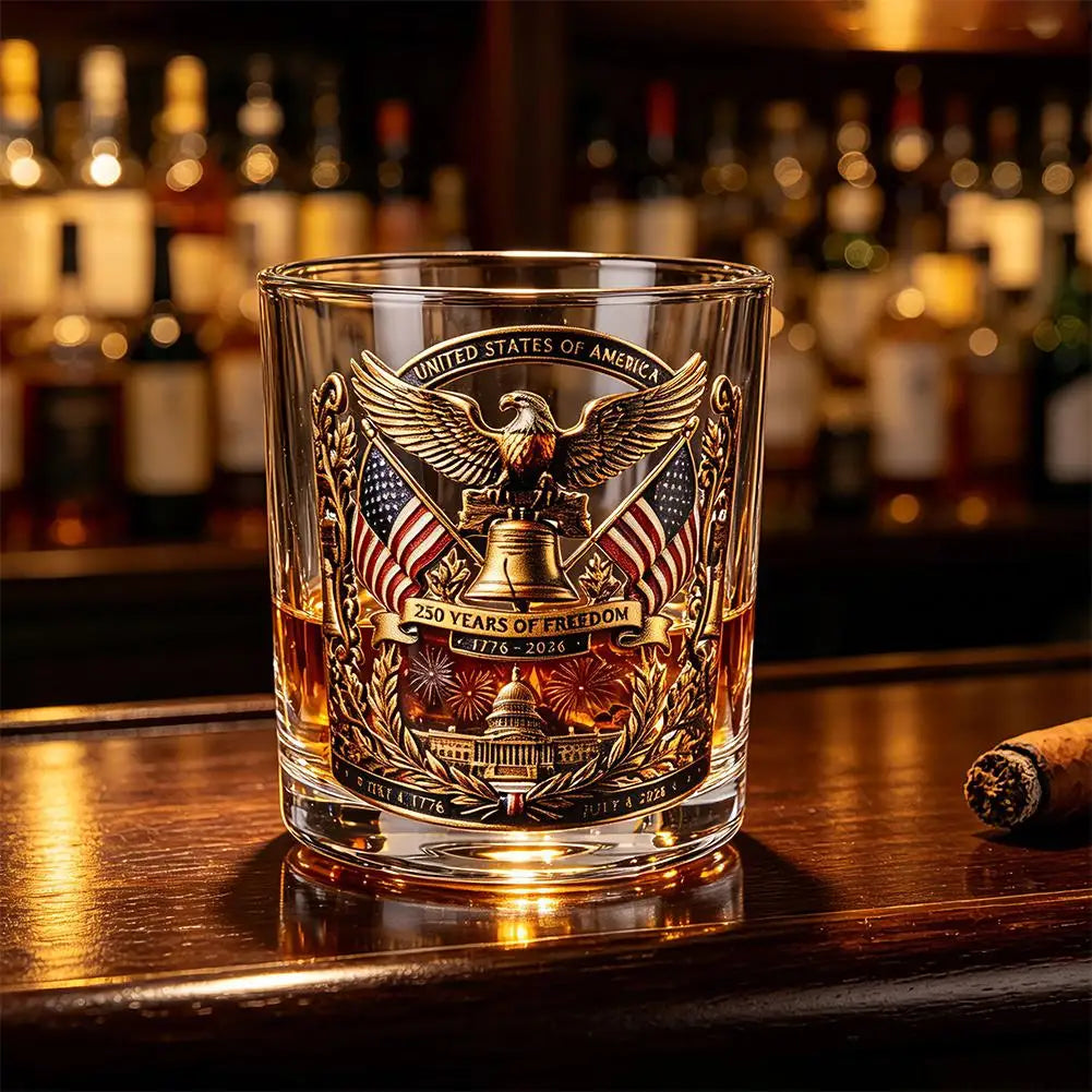 250th Patriotic Eagle Collectible Shot Glass - Assorted