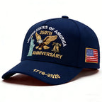 Eagle & Liberty Bell Embroidered Snapback Hat
