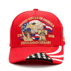 250th Anniversary Embroidered Patriotic Hat