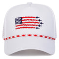 American flag mesh trucker hat — view 3
