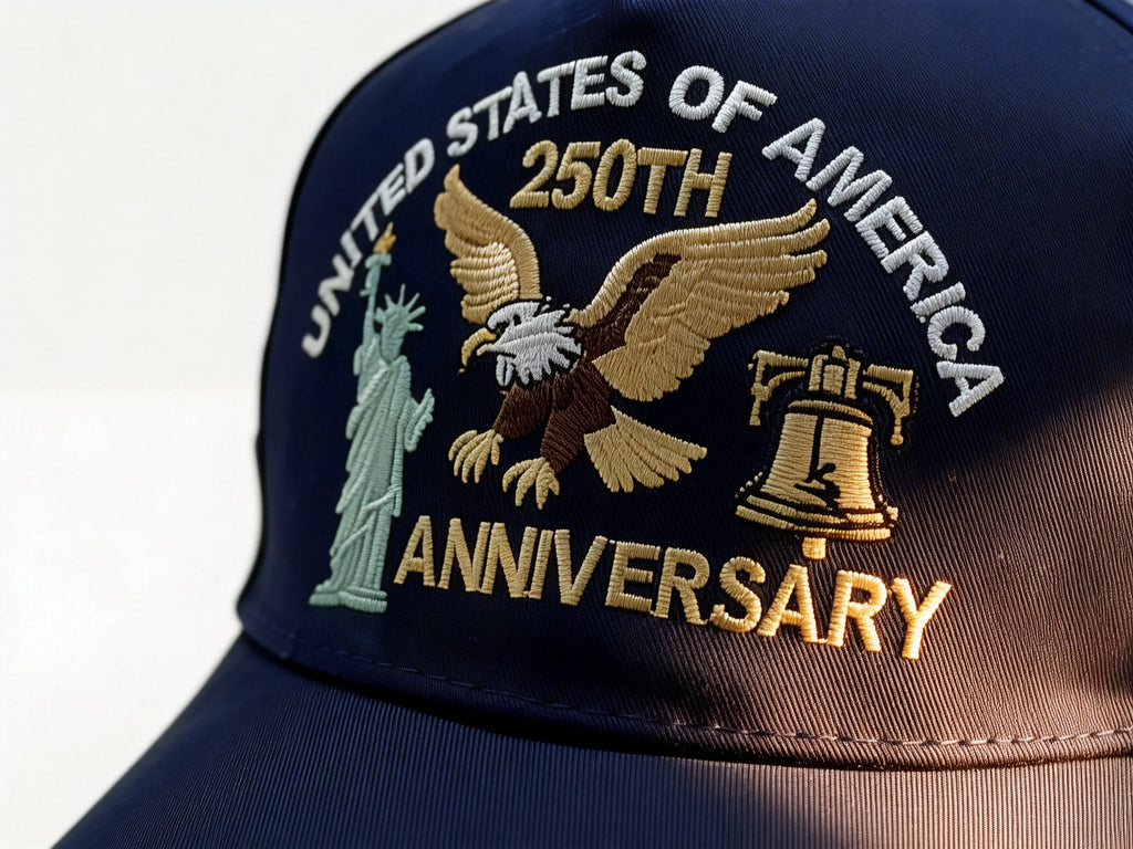 Eagle & Liberty Bell Embroidered Snapback Hat